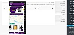 آموزش بخش تنظیمات پوسته - اکشن بار اپلیکیشن فروشگاهی وردپرس اپ پاش